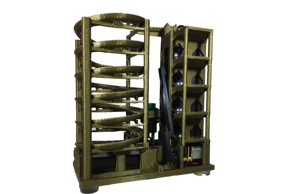 Labyrinthes cinétiques de billes imprimés en 3D - exhibit detail 1